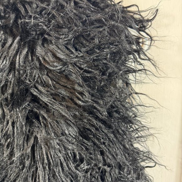 Zadig & Voltaire “Fete Yeti SPI” Black Faux Fur Vest – Size M - Picture 8 of 8